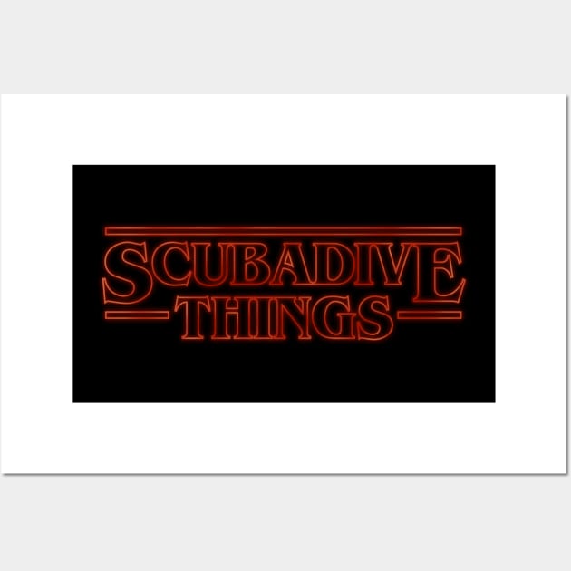 Scuba dive Things Wall Art by THINGS_and_THANGS